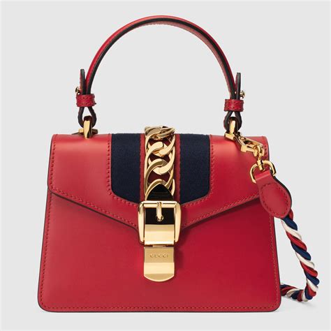 gucci sylvie red medium|Gucci Medium Red Sylvie Bag .